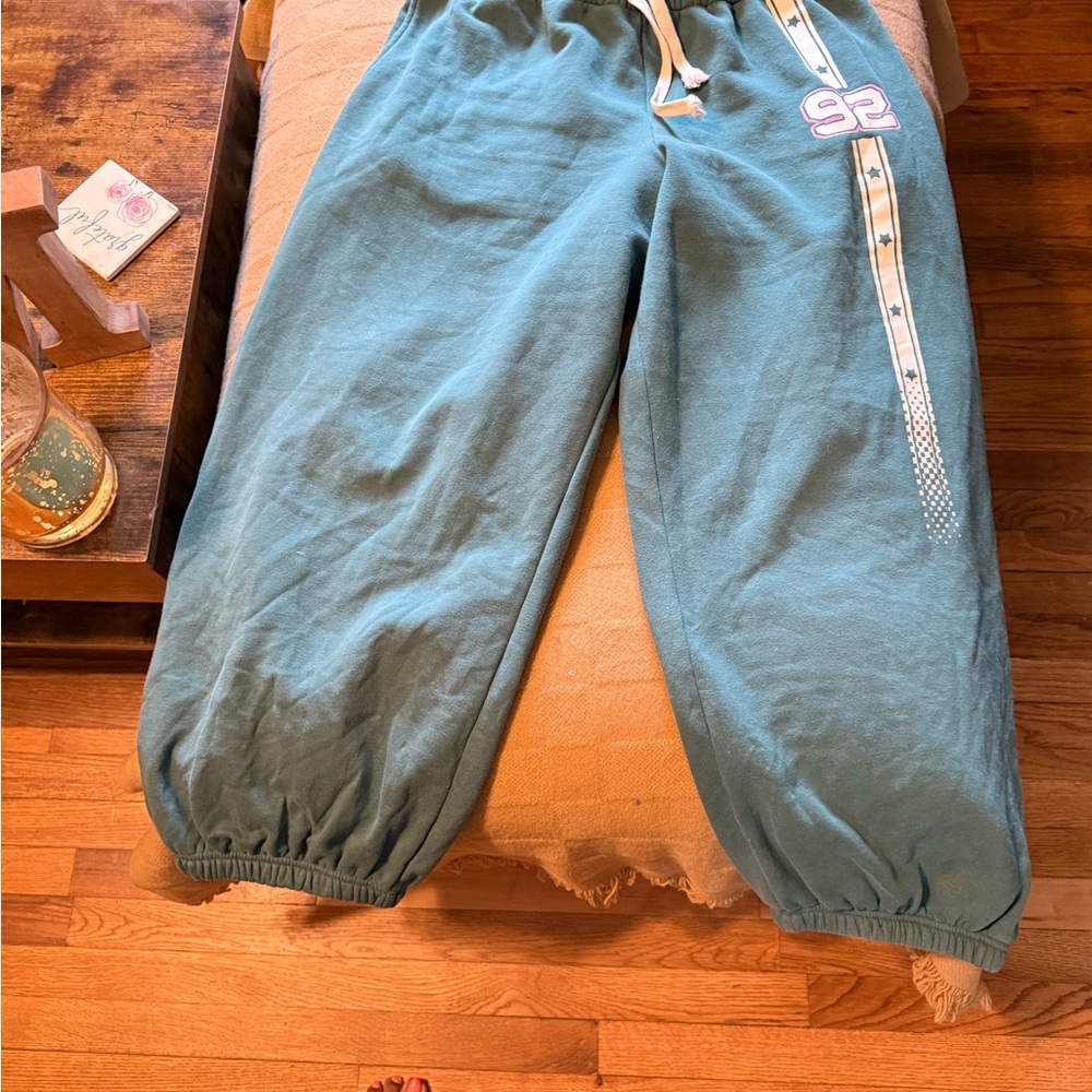 Teal Kids Jogger Pants